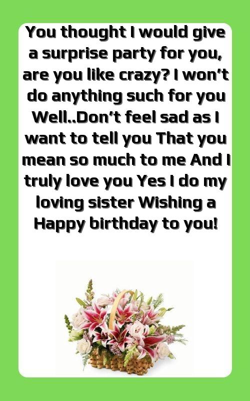 happy 20th birthday sister